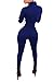 Bodycon4U Women Lycra Spandex Zentai Long Sleeve Unitard Bodysuit Jumpsuit (L, Blue)