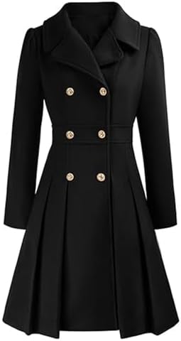 Amazon.com: GRACE KARIN Women Double Breasted Swing Pea Coat