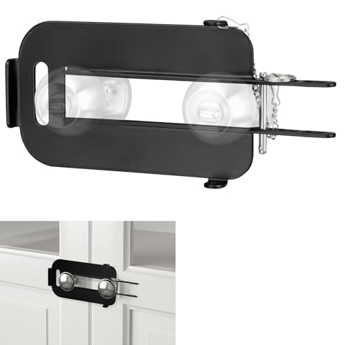 Photo 1 of Double Door Locks for French Doors - Steel French Door Security Device - 3-Position Adjustable Pin Slot - Provides an Extra Layer of Protection - Enhances Double Door Security