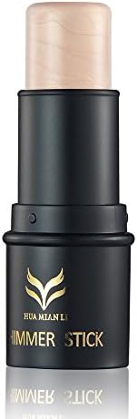 Hfox Portable Cosmetic Face Facial Highlighter Stick Waterproof and Sweatproof Powder Cream Nude (#2)