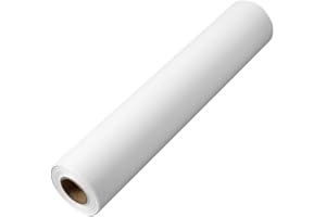 POEKOT Tracing Paper Roll, 12 Inch X 55 Yards White Trace Paper Roll Translucent Clear Tracing Paper for Drawing Tracing Sewing Pattern Paper for Dress Making for Pencil, Marker (White 12in*55yards)