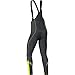 GORE BIKE WEAR Men’s Long Warm Soft Shell Cycling Tights with Braces, Seat-padding, GORE WINDSTOPPER, WS SO, Bibtights+, Size S, Black, WWELMP