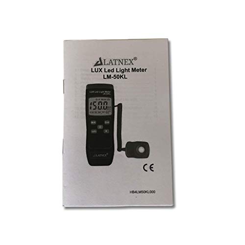 Light Meter LM50KL Measures Lux/Fc LED/Fluorescent, Industrial