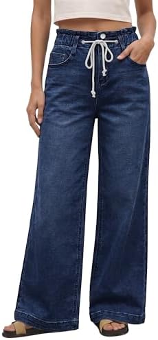 Women's Vintage 70s Flare Bottom Jeans Fashion Destroyed Flare