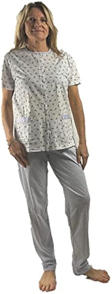 Pigiama Corto Mezza Manica In Viscosa Con Bottoni - Pigiami Corti - Donna