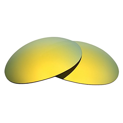 MRY POLARIZED Replacement Lenses for Oakley Romeo 1 Sunglasses - Rich Option Colors (Standard, 24K Gold)