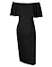 Coolmee Women's Maternity Dress Off Shoulder Casual Maxi Dress (S, Black1)