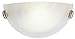 Livex Lighting 4271-91 Home Basics 1 Light Brushed Nickel Wall Sconce with White Alabaster Glass