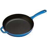 Lodge EC11S33 Enameled Cast Iron Skillet, 11-inch, Caribbean Blue
