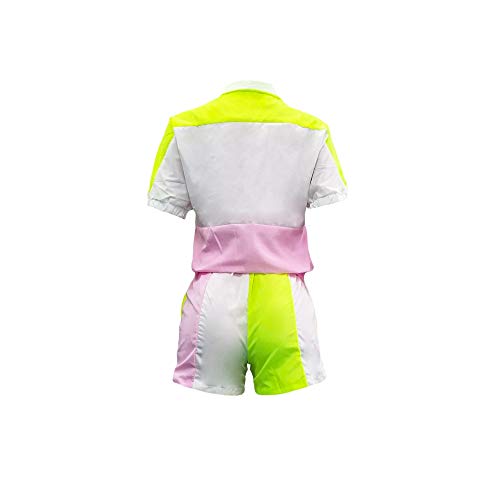Women 2 Piece Sunscreen Outfits Lightweight Windbreaker Pullover Crop Top Pants Rashguards Set - Thumbnail 4