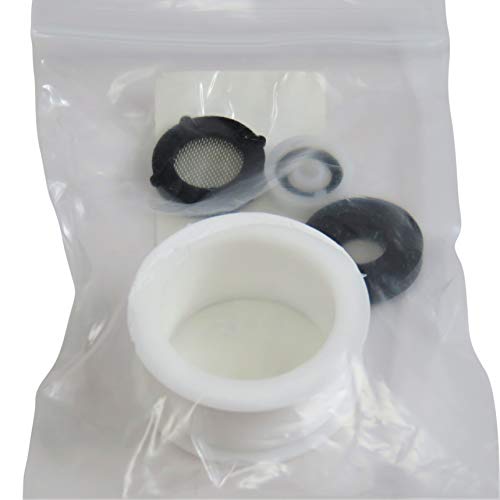 Shower Head Spare Parts Flow Restrictor, Mesh Screen Black Rubber