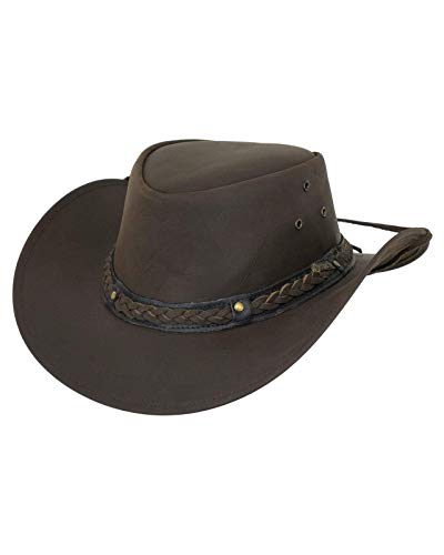 Outback Trading Wagga Leather Western Hat
