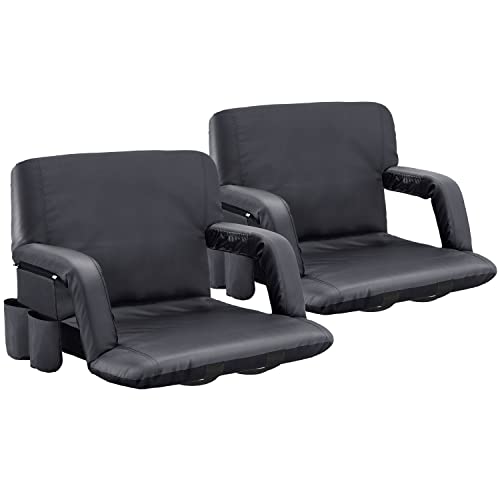 Sportneer Stadium Seats for Bleachers with Back Support and Cushion