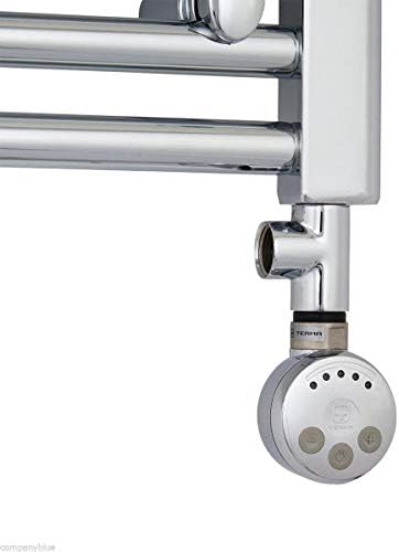 MEG Chrome Thermostatic Electric Element for Heated Towel Rail Radiator Conversion kit (400Watt With T Piece)