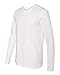 Next Level Mens Premium Fitted Long-Sleeve Crew Tee (N3601) White m
