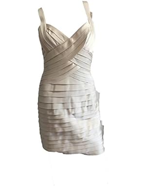 BCBG Max Azria Mitzi Sleeveless Satin Cocktail Dress