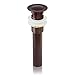 FREUER Faucets Pop Up Overflow Bathroom Sink Drain, Oil Rubbed Bronze