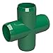 FORMUFIT F034CRX-GR-8 Cross PVC Fitting, Furniture Grade, 3/4