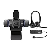 Logitech C920S Pro HD Webcam Bundle with H390 USB