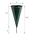 Metal Cone Cemetery Vase