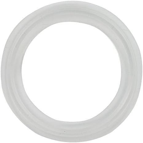 Platinum Cured Silicone Sanitary Tri-Clamp Gasket, Clear - 5"