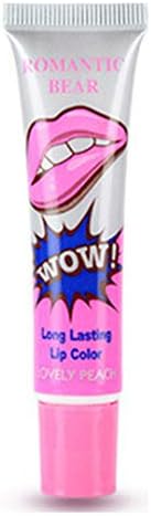 Wow Easy Peel Off Lip Gloss Balm Mask Waterproof Long-Lasting Matte Tint Lipstick Tattoo Lipgloss Makeup Cosmetics Gift Lovely Peach