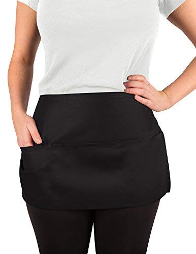 4 Black+Waist+Apron+11+inch