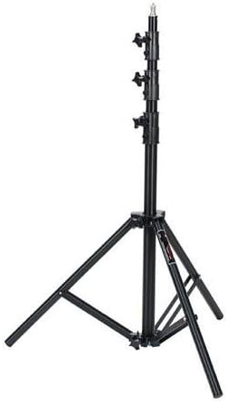 Photogenic 8' Air-Cushioned Heavy Duty Aluminum 4-Section Lightstand, Black Anodized Finish
