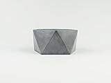 Hand Poured Geometric Concrete Dish Bowl | Concrete Succulent Pot | Industrial Concrete Planter