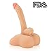 Y-NOT Realistic Dildo Penis Cock 8.7 inches with Dual Density Core and Flesh Surface Lifelike Large Penis Big Dick for Women, Female, Flesh