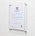 Scribble Wall Mounted Clear Acrylic Photo/Certificate Frame for A4 Prints