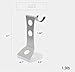 Hair Dryer Stand Holder, 3 Colors Rust Prevention Steel for All Dyson Supersonic Models (Silver Pearl)