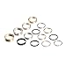 Minimalist Ring Set 14 Pcs,Haluoo Gold Black Silver Rose Gold 1Mm 3Mm 5Mm 6Mm Stainless Steel Women’S Plain Band Knuckle Stacking Midi Rings Finger Rings For Men Simple Jewelry (Silver,Gold,Rose Gold)thumb 1