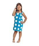 Bath Wrap for Girls Made in USA Aqua, Medium