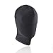 Zentai Hood Mask Elastic Black Breathable Blindfold Cosplay Costume Hood Unisex Headgear (Full Cover)
