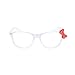 TrendsBlue Kids Cute Kitty Cat Bow Clear & Tinted Lens Glasses Age 3-12, Tinted (White/Red Bow)