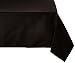 LinenTablecloth 54-Inch Square Polyester Tablecloth Black