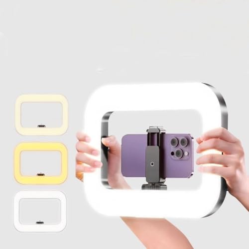 Iluminação Selfie Luz LED Ring Light Estabilizador com Suporte Celular Universal Com Luz De Selfie Youtuber Gravação Fotos Makes Linha Super Premium