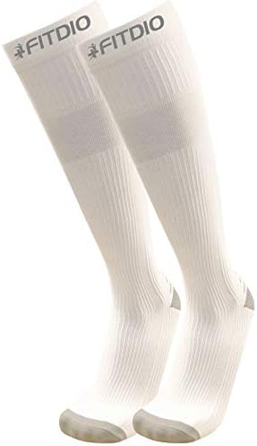 Wide Calf Plus Size Knee High 15-20mmHG Sports Compression Socks Size For Men & Women (12 Colors)