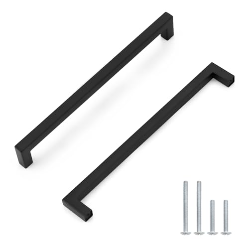 Probrico Black Kitchen Cabinet Handles Drawer Pulls