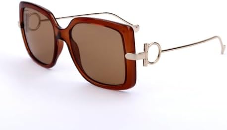 Salvatore Ferragamo SF1041S Sunglasses Transparent Brown Rectangular salvatore-ferragamo-women-s-  main image 3