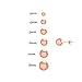 Ritastephens 14k Rose Pink Gold Ball Stud Post Earrings 3,4,5,6,7,8mm