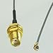 2pcs IPEX U.fl/IPEX to SMA Female (hole) Pigtail 10cm for Mini PCIe Wifi MHF1 MHFI (Hirose U.FL 0.81mm)