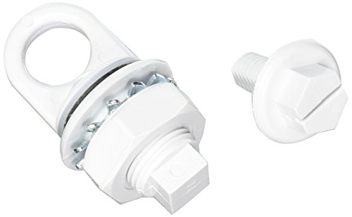Hayward SP0404 White Cycolac Eyebolt Assembly with Locknut and Gasket
