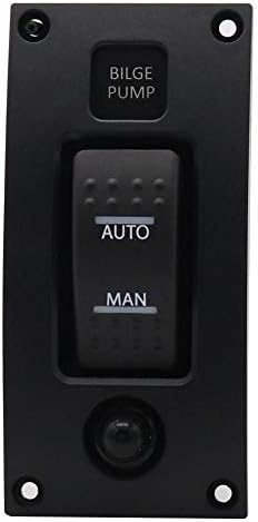 prettygood7 Boat Marine BILGE PUMP AUTO/OFF/MANUAL Switch Panel with Circuit Breaker