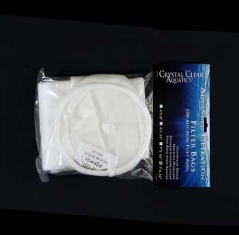 Crystal Clear Aquatics AAD00261 Polypropylene Filter Bag with Poly String, 100-Micron