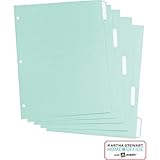 Martha Stewart Home Office with Avery Paper Dividers Blue, Classic, 8-1/2