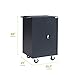 Pearington 20 Device Mobile Charging and Storage Cart for iPads, Chromebooks and Laptop Computers, Up To 17-Inch Screen Size, Surge Protection, Front & Back Access Locking Cabinet, Black