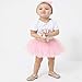 WGOODTECK Newborn Infant Baby Girls Super Soft Gold Stars Glitter Skirt(0-12M,Pink)