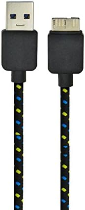 Gonezon Black 10FT 3M Nylon Braided Durable Universal USB 3.0 Micro Charger Sync Data Rapid Charging Cable USB Cord Wire + Dolphin Decorate Strap For Samsung Galaxy Note 3 N9000/N9005 Galaxy S5 Nokia Lumia 2520 Tablet /Tab Pro 12.2